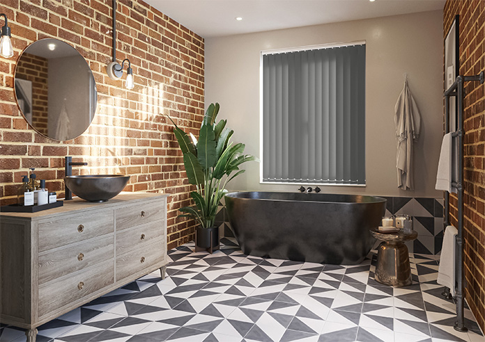 Trinity (Blackout), Fossil Grey - Vertical Blind - Image 7